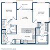Aura Thirty2 Apartments B3.1 AF Income Restricted Floor Plan